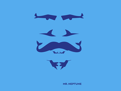 Mr. Neptune (T-Shirt) animal face fish neptune tshirt