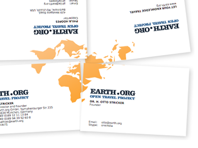 earth.org business cards cards map