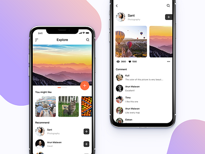 Iphone X Picture interface app camera design find interaction interface iphonex mobile personal picture ui