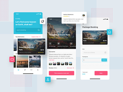 Intravel, Traveling App UI ✈