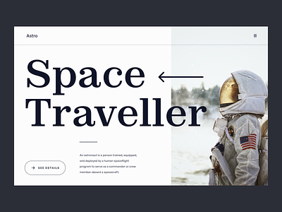 Layout Playground 005 astronaut composition concept layout practice space space traveller ui user interface
