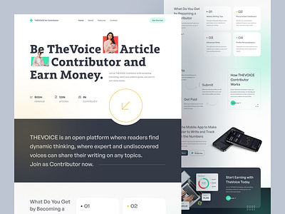THEVOICE Contributor Landing Page