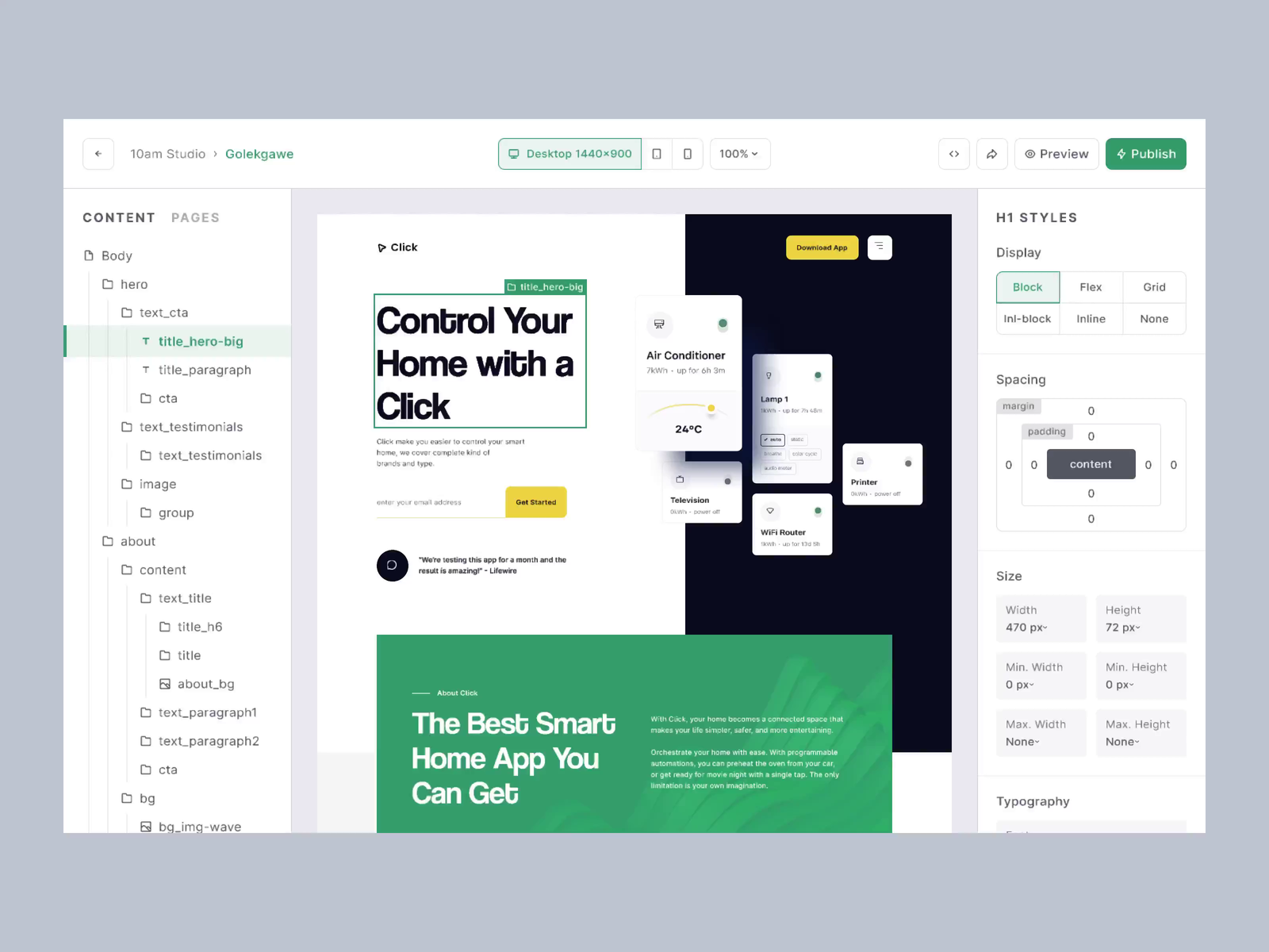 Webstyles, Website Builder App by Vicky Pradana for 10am Studio on Dribbble