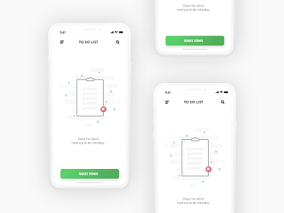 Empty States Concept for To Do List App