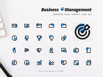 Business and Management - Complete Pixel Perfect Icon Set