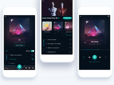 Music Player Reimagined app dailyui interface music music player