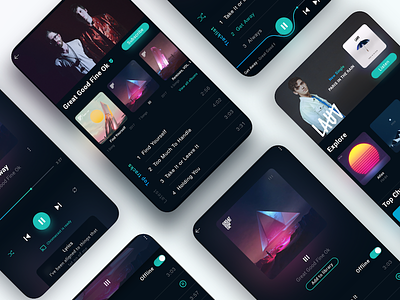 Spotify App Concept Interface Reloaded app dailyui interface music music player