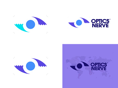 Optics Nerve™ brand identity branding clean design icon illustration logo logo identity typography vector