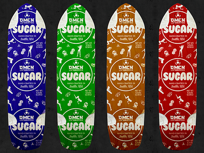 Omen Sugar Board Graphic design graphic longboard skateboard