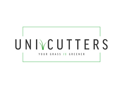 Unicutters Lawncare Logo brand design branding design graphic design logo