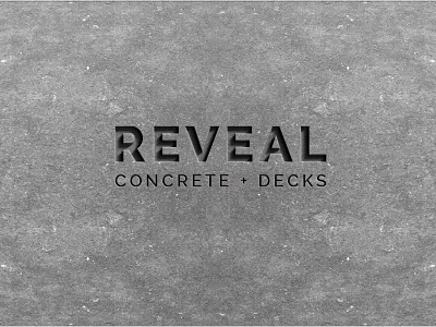 Reveal Concrete + Decks Logo Design design graphic design logo