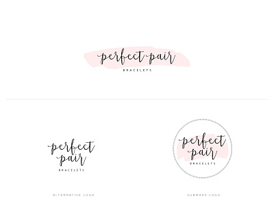 Perfect Pair Bracelets Logo Suite branding design graphic design logo