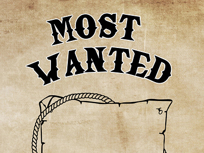 Most wanted poster, old west, simple Andrew Earwood Dribbble