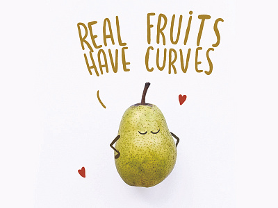 Real fruits have curves