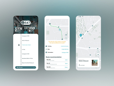 Bus app about map