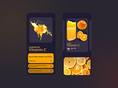 orange! app design ui