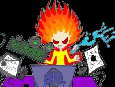 Rage Quit angrygamer art artist cartoon digitalart digitalartist gamer gamergirl gamerlife gamerrage pcgaming ragequit streamer streaming takpark takparkshop twitch twitch.tv videogames