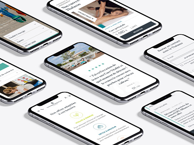 Thalasso Deauville Mobile design icons mobile mobile design product page search testimony ui ux well being