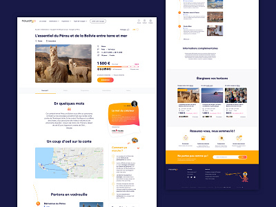 Nowengo Product page design footer gauge gradient inspiration map newsletter prices product trip ui ux voyage web design