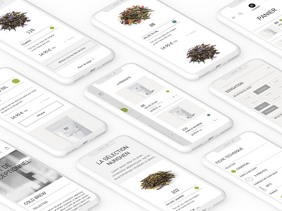 nunshen Mobile design e comerce e shop filters icons inspiration mobile design products tea ui ux web design