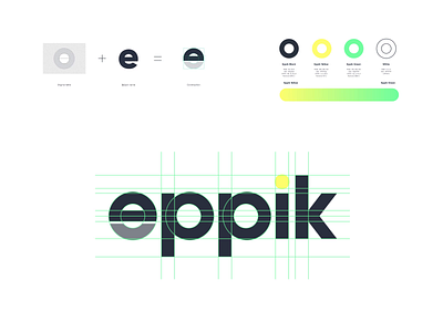 Eppik Logo animation brand design branding colors construction design green logo logo design system vector yellow