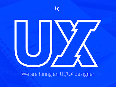 We are hiring an UI/UX designer! design hiring job paris recruitment ui ux