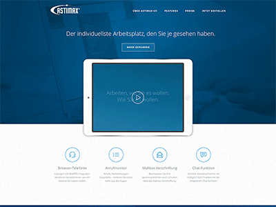 ASTIMAX // IT company microsite homepage microsite mobile screen screen design ui ux web web design web interface webdesign website