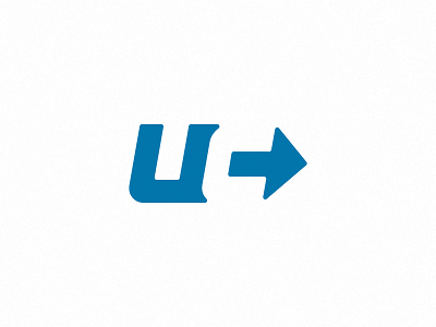 UC // web app logo arrow brand branding clean corporate design design identity logo logo design negative space pfow typography