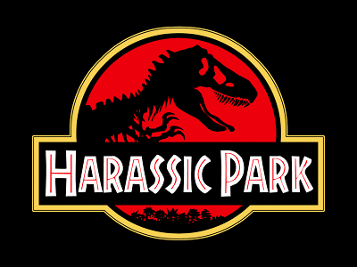 ̶j̶̶u̶̶r̶̶a̶̶s̶̶s̶̶i̶̶c̶⠀Harassic Park 👅 2d animated animation dinosaur fun funny gif joke shadow silhouette t rex tyrannosaurus