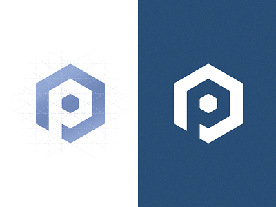 P is for pixel // logo