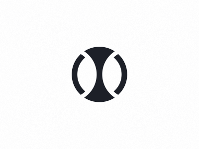 IO // band logo mark branding circle clean identity logo logo mark moon negative space pfow round simple space