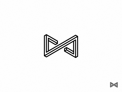 ∞ // logo branding corporate design infinity logo logo design minimalistic outline penrose pfow time vector