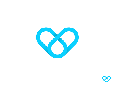 Heart link // logo branding corporate design heart link logo logo design love medical minimal pfow vector web
