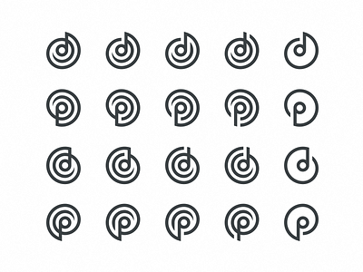 🐚 +🎵= Nautilus Music // logo exploration branding clean droste fibonacci golden logo minimalistic music musical nautilus note ratio