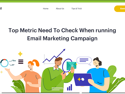 Email Marketing metrics analysis analytics email marketing hero image illustrations metric statistics teamworks