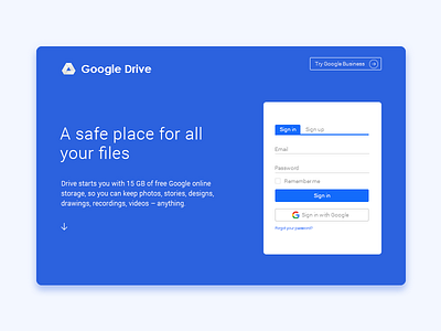 Google Drive Storage- Daily UI 3 cloud design drive file folder google material safe storage transfer widget