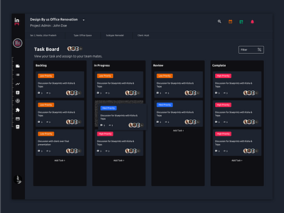 Inchbit Taskboard design icon inchbit interaction interface logo project management task taskboard taskmanager tool ui ux web