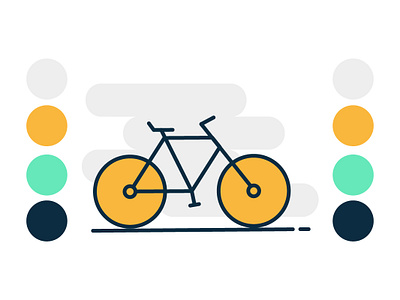 Flat cycle colors cycle cycles daily challange design illustration illustrations vector