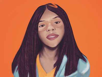 Self-Portrait digital painting illustration portrait