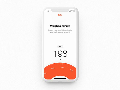 Weight setting — Calie mobile app app health mobile mobile ui ui ux