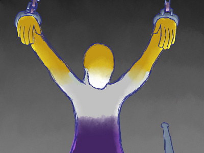 Gendered Shackles illustration personal piece photoshop