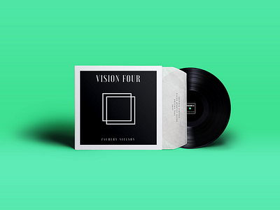 Vision Four Vinyl Cover album cover artwork bright colors creative flat focus material music spotify vintage