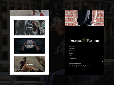 Inspire Empire Mobile Website commence divi ecommence mobile store ui ux web design website wordpress