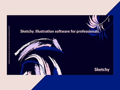 Sketchy Illustration App Website adobe xd clean illustration interface logo minimal ui ux web web design website wordpress