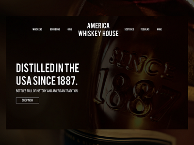 America Whiskey House Website