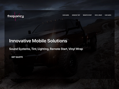 Frequency Website 3.0 adobe xd app interface minimal modern ui ux web design website