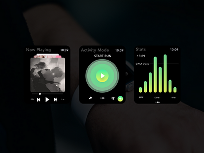 Apple Watch Music Player - Adobe Live Stream adobe adobe xd interface small screen smartwatch ui ux xd