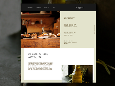 Vaughn & Son Restaurant Website