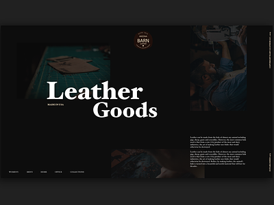 Barn Leather Goods Website