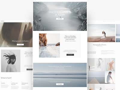 NORDIK clean website photo photographer photography portfolio template theme ui website